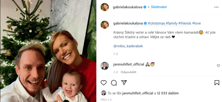 Gabriela Soukalová a Vánoce
