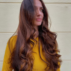 Balayage na krásné klientce